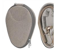 Geekria Shield Case for Neckband Bluetooth Headphones, Replacement Protective Hard Shell Headset Travel Carrying Bag with Cable and Charger Storage (Brown)