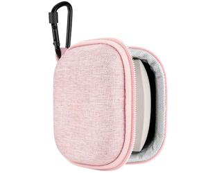 Geekria Shield Earbuds Carrying Case Compatible with Sony WF-1000XM6, WF-1000XM5, LinkBuds Open/Fit/Clip, WF-C710N, WF-C700N, Hard Shell Travel Storage Bag with Mesh Pocket (Pink)