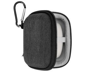 Geekria Shield Earbuds Case Compatible with Sony WF-1000XM6, LinkBuds Open, LinkBuds Fit, WF-1000XM5, WF-1000XM4, Replacement Hard Shell Travel Carrying Bag with Carabiner Clip (Dark Grey)