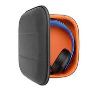 Geekria Shield Hard Headset Case for Sony INZONE H9, SHURE SRH840 Grey | Fits Up To 8.4 x 7.4 x 3.5 Inches, Crush-Resistant Shell, Soft Interior, Internal Mesh Pocket For Cables And Accessories