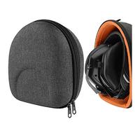Geekria Shield Headphone Case Compatible with V-MODA Crossfade 3, Crossfade 2, Crossfade XS, Replacement Hard Shell Travel Carrying Bag with Cable Storage (Dark Grey)