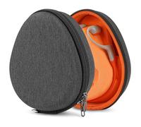 Geekria Shield Headphones Case Compatible with AfterShokz Shokz OpenRun Mini, Air, OpenRun Pro, OpenComm and More, Replacement Hard Shell Travel Carrying Bag with Cable Storage (Dark Grey)