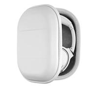 Geekria Shield Headphones Case Compatible with Bose QC Ultra II, QC Ultra, QC45, QC 35 II, QC25, Replacement Hard Shell Travel Carrying Bag with Cable Storage (White)