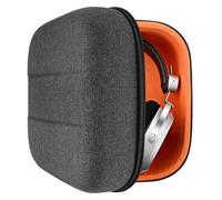 Geekria Shield Headphones Case Compatible with HiFiMAN Sundara, HE-R10D, HE-R9, Audivina, HE400se, Replacement Protective Hard Shell Travel Carrying Bag with Cable Storage (Dark Grey)