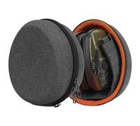 Geekria Shield Headphones Case Compatible with Howard Leight Impact Sport, Walker's Digital Razor PRO, Slim X-TRM, Slim Earmuffs, Replacement Hard Shell Travel Carrying Bag (Dark Grey)