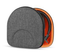 Geekria Shield Headphones Case Compatible with JLab Go Lux ANC, Audio Neon Folding, Audio Studio Pro, Hard Shell Travel Carrying Bag (Dark Grey)