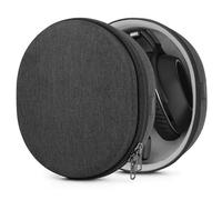 Geekria Shield Headphones Case Compatible with Sennheiser MOMENTUM 3 Wireless, HD 450BT, HD 350BT, Replacement Hard Shell Travel Carrying Bag with Cable Storage (Dark Grey)