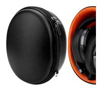 Geekria Shield Headphones Case Compatible with Sennheiser PXC 550-II, HD 450BT, MOMENTUM 3 Wireless, HD 458BT, Replacement Hard Shell Travel Carrying Bag with Cable Storage (Black)