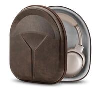 Geekria Shield Headphones Case Compatible with Sony WH-1000XM5, Bose QC Ultra II, JBL Live 650BTNC, Replacement Hard Shell Travel Carrying Bag with Cable Storage (Dark Brown)