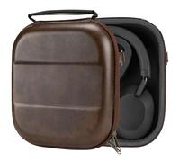 Geekria Shield Headphones Case Compatible with Sony WH-1000XM5, Bose QC Ultra II, Skullcandy Crusher ANC 2 and More, Replacement Hard Shell Travel Carrying Bag with Cable Storage (Brown)