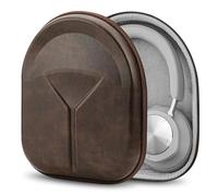 Geekria Shield Headphones Case for B&O Beoplay H100/HX/H9i/H95, Beocom Portal and More, Replacement Hard Shell Travel Carrying Bag with Cable Storage (Dark Brown)