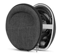 Geekria Shield Headphones Case for On-Ear Replacement Hard Shell Travel Carrying Bag with Cable Storage, Compatible with Plantronics Voyager 4320, Jabra Evolve 65 MS Headphones (Dark Grey)