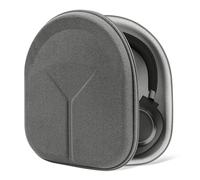 Geekria Shield Microfiber Headphone Case for Sony WH-1000XM5/1000XM4, Soundcore Space Q45, Q35, JBL Tour ONE M3/M2, Hard Shell Travel Case with Plush Interior and Cable Storage (Grey)