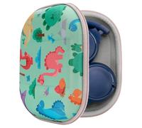 Geekria Shield On-Ear Headphones Case Compatible with JBL Tune 680NC/670NC/660NC, Live 460NC, Replacement Hard Shell Travel Carrying Bag with Cable Storage (Green)