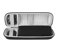 Geekria Shield Speaker Case Compatible with JBL Flip 7/6 / 5/4 / 3, Replacement Travel Hard Shell Portable Speaker Protective Carrying Bag with Cable Storage, Shockproof (Black)