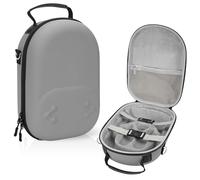 GEEKRIA Shield VR Headset Carrying Case Compatible with Meta Q3S Hard Shell Travel Storage Bag VR Gaming Accessories with Shoulder Strap, for Travel and Home Use (Grey)