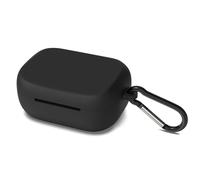 Geekria Silicone Case Compatible with Skullcandy Grind Fuel/Grind True Wireless Earbuds, Protective Cover with Keychain Hook, Charging Port Accessible, Black