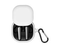 Geekria Silicone Case Cover Compatible with Anker Soundcore Liberty Air 2 Pro True Wireless Earbuds, Protective Earphones Skin Cover with Keychain Hook (White)