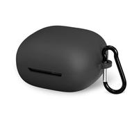 Geekria Silicone Case Cover Compatible with ATH-CKS50TW2 True Wireless Earbuds, Protective Earphones Skin Cover with Keychain Hook, Charging Port Accessible (Black)