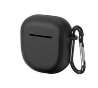 Geekria Silicone Case Cover Compatible with Bose QuietComfort II, Ultra Earbuds II True Wireless Earbuds, Protective Earphones Skin Cover with Keychain Hook, Front LED Visible (Black)