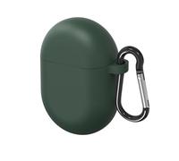 Geekria Silicone Case Cover Compatible with Google Pixel Buds Pro True Wireless Earbuds, Earphones Skin Cover, Protective Carrying Case with Keychain Hook, Charging Port Accessible (Green)