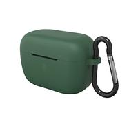 Geekria Silicone Case Cover Compatible with Sennheiser CX 500BT True Wireless Earbuds, Earphones Skin Cover, Protective Carrying Case with Keychain Hook, Charging Port Accessible (Green)
