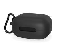 Geekria Silicone Case Cover for Soundcore by Anker C40i Earbuds, Black | Earbuds & Case Not Included, Keychain Carabiner, Adhesive Strips, Charging Port & LED Access, Scratch & Scuff Protection