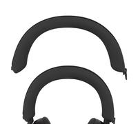 Geekria Silicone Headband Cover Compatible with Sony WH-1000XM5 Headphones, Sweat Cover, Replacement Repair Part, Easy DIY Installation (Black)