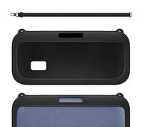 Geekria Silicone Speaker Case Cover Compatible with Bose SoundLink Max Case, Protective Soft Skin, Replacement Portable Speakers Travel Carrying Sleeve with Shoulder Strap (Black)