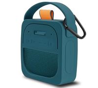 Geekria Silicone Speaker Case Cover Compatible with Bose SoundLink Micro II, Protective Soft Skin, Replacement Portable Speakers Travel Carrying Sleeve with Keychain Hook (Dark Blue)