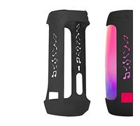 Geekria Silicone Speaker Case Cover, Compatible with JBL Pulse 4, Protective Waterproof Soft Skin, Replacement Speakers Travel Carrying Case with Keychain Hook, with Shoulder Strap