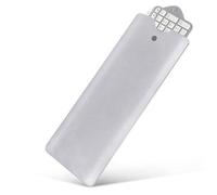Geekria Slim Keyboard Sleeve Case, Vegan Leather Travel Portable Bag, Compatible with Apple Magic Keyboard with Numeric Keypad, Logitech MX Keys S/MX Keys / MK955(Light Gray)