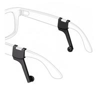 Geekria Sound-Enhancing Audio Tubes Compatible with Ray-Ban Meta Gen1/Gen2 Glasses/Oakley HSTN, Smart Glasses Directional Sound Guide Accessories, Clip-On Sound Amplifier (1-Pair)