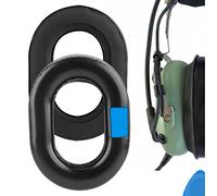 Geekria Sport Cooling-Gel Replacement Ear Pads for David Clark H10-60/ H10-20/ H10-13.4/ H10-76/ H10-30/ H10-13S High Density Noise Reduction Aviation Headphones, Ear Cushions (Black)