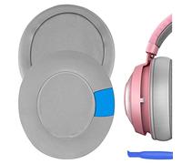 Geekria Sport Cooling Gel Replacement Ear Pads for Razer Nari Ultimate/Essential, Kraken Kitty/Tournament Edition/RGB/ V2Pro/ BTKittyEdition Headphones, Ear Cushions (Grey)