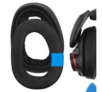 Geekria Sport Cooling Gel Replacement Ear Pads for Sennheiser GSP 600/601/ 602/670/ 500 Professional Gaming Headphones Ear Cushions, Repair Parts (Black)