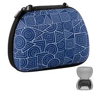 GEEKRIA Storage Case Compatible with 8BitDo Pro 2, Ultimate, 2C, 2.4G Dual Sense Wireless Controller, Game Protective Cover Travel Portable Bag (Blue)