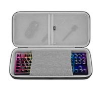 GEEKRIA TKL Keyboard Hard Shell Case, Compatible with Razer Huntsman V2 TKL / V3 Pro TKL/BlackWidow V3 TKL/Ornata V3 TKL, Travel Carrying Bag for 87-Key Computer Keyboard (Dark Gray)