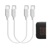 GEEKRIA Type-C Speakers Charger Cable Compatible with JBL GO 4, CLIP5, Flip 7/6, Charge 6/4, USB-C to USB-C Replacement Power Charging Cord (1 ft / 30 cm 2 Pack)