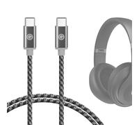 GEEKRIA USB-C Audio Cable Compatible with Sony, Apple, Beats, Sennheiser, B&W, Razer, Audeze Headphones for Phones to Headphones (4ft / 1.2m)
