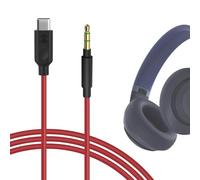 Geekria USB-C Audio Cable for Beats Solo 4, Skullcandy Crusher ANC 2 | JBL Tune 680NC, Live 780NC/770NC, 5.6 Ft/1.7 M, 3.5mm Jack, Copper Conductors, TPE Jacket, EMI/RFI Protection, 1 Cable