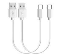 Geekria USB Earbuds Charger Cable Compatible with Sony WF-C710N, WI-SP510, WF-1000XM6/1000XM5/1000XM4, LinkBuds, INZONE Buds Charger, USB Replacement Power Charging Cord (1 ft/30 cm 2 Pack)
