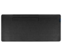 Geekria Vegan Leather Desk Mat with Dust Cover, Non-Slip Waterproof Blotter Mat, Computer Keyboard Pad for Office/Home/Writing/Gaming, Large Desk Protector (35.4" x 16.1" Black)