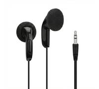 GEEKRIA Wired In-Ear Headphones Compatible with Roku Remote, 3.5mm Earbuds Compatible with Roku Voice Remote Pro & Ultra, Private Listening for TV Movies, 3.9FT Cable, Black