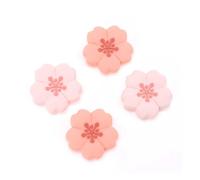 GeekShare 4PCS Cute Silicone Thumb Grip Caps, Kawaii Flower Shaped Joystick Cover Compatible with Nintendo Switch/OLED/Switch Lite (Sakura)