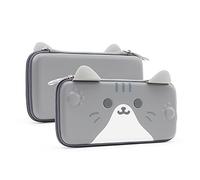 GeekShare Cat Ears Carry Case Compatible with Nintendo Switch/Switch OLED - Portable Hardshell Slim Travel Carrying Case fit Switch Console & Game Accessories