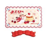 GeekShare Cute Durable Keyboard Mouse Pad Set, Rectangular Gaming Mouse Mat with Bow-Knot Wrist Cushion Support - Personalized Design for Gaming, Office, and Home Use - MMCD