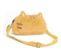 GeekShare Cute Fat Cat Plush Bag with A Shoulder Strap, Cartoon Crossbody Shoulder Bag Carrying Case Compatible with Switch/OLED and Other Little Accessories