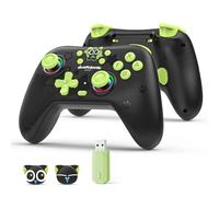 GeekShare Hall Effect Switch Controller with Receiver for Switch 2/1/OLED/Lite, PC Steam, Mobile | Wireless Bluetooth & Wired, 1000mAh Battery, 6-Axis Gyro, Dual Vibration, RGB Light - The HEI Series