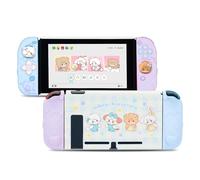 GeekShare Protective Case for Switch,Slim Cover Case Compatible with Nintendo Switch,Separable Soft Silicone Protective Shell for Joy Con with 2 Thumb Grip Caps- Mikko Sweet Thoughts